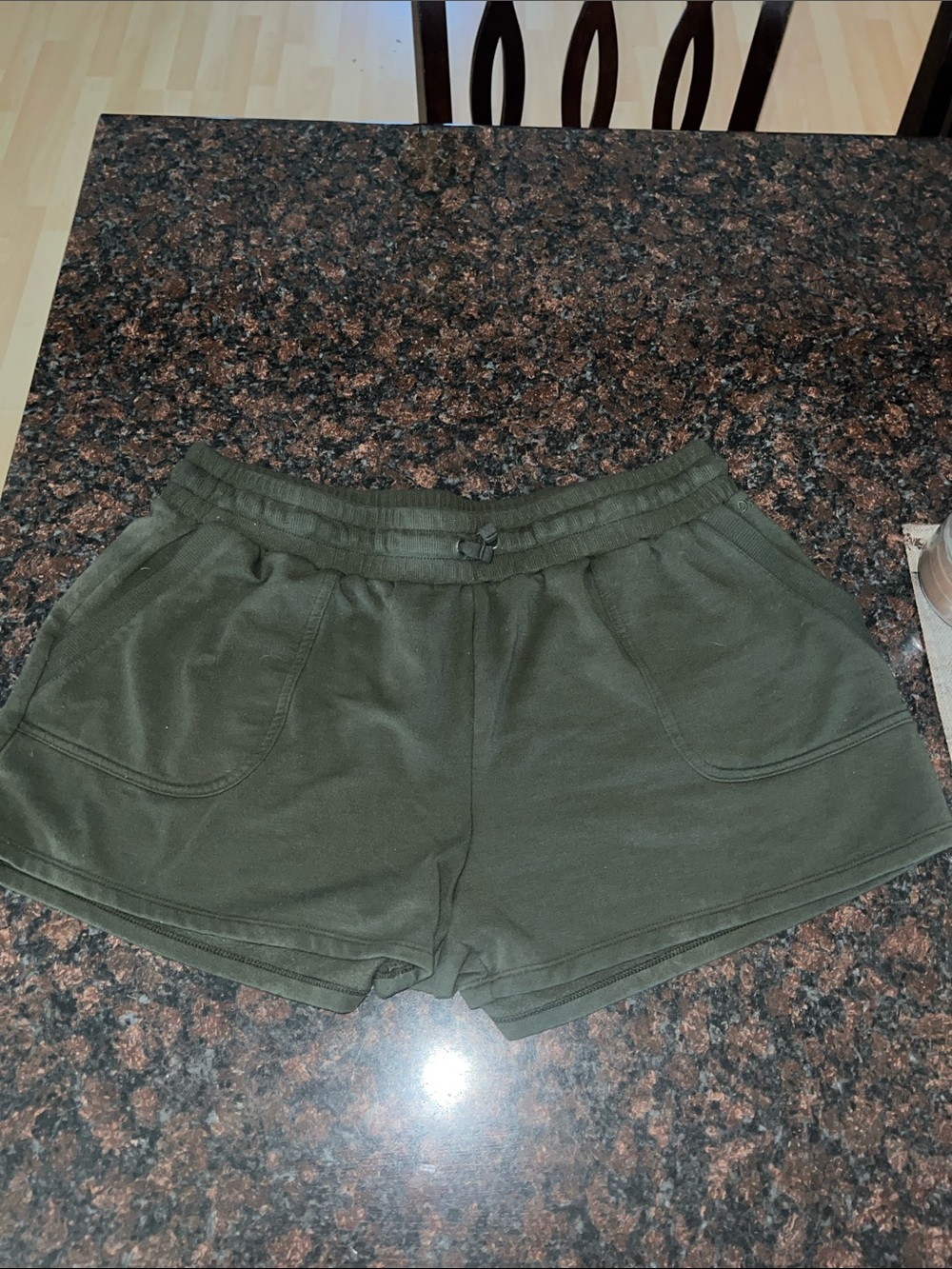 DSG Olive Green Athletic Drawstring Shorts